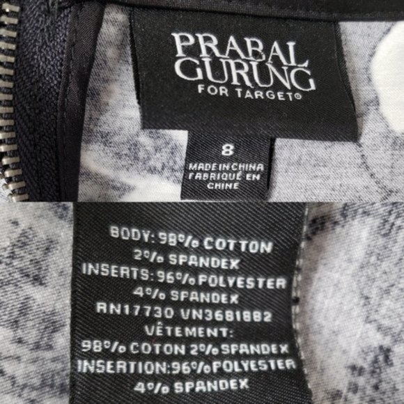 Prabal Gurung x Target Floral Print Fit and Flare Sleeveless Mini Dress 8 - Picture 10 of 11